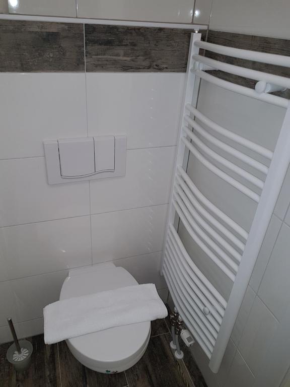 Bilik mandi di Pension Central Semmering