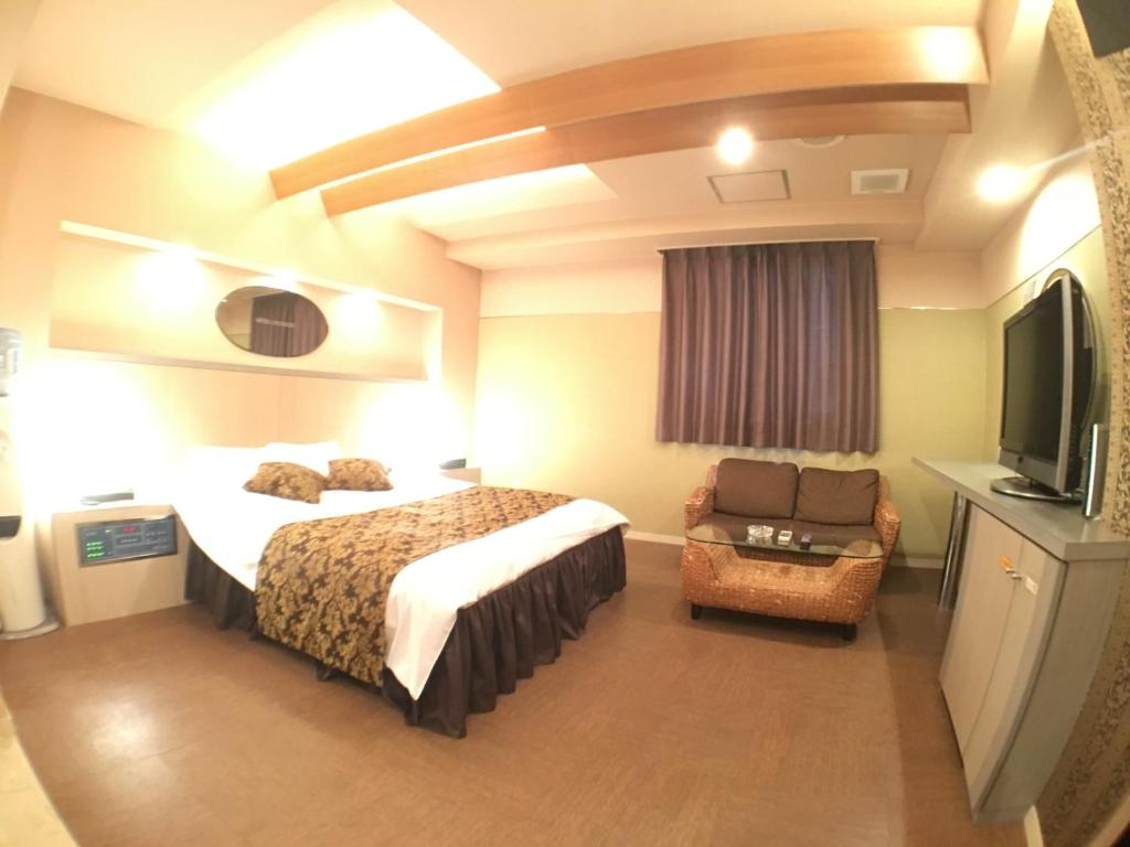 TV a/nebo společenská místnost v ubytování Hotel Orchid (Adult only)