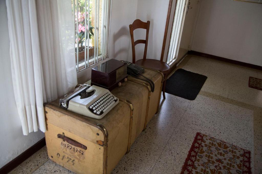 Posezení v ubytování Hostal Bogotá Real