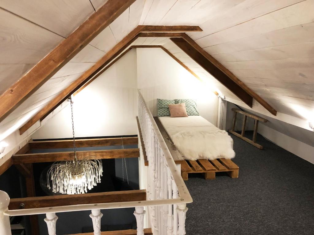 Posteľ alebo postele v izbe v ubytovaní Bednarska 18 - Loft by Homeprime