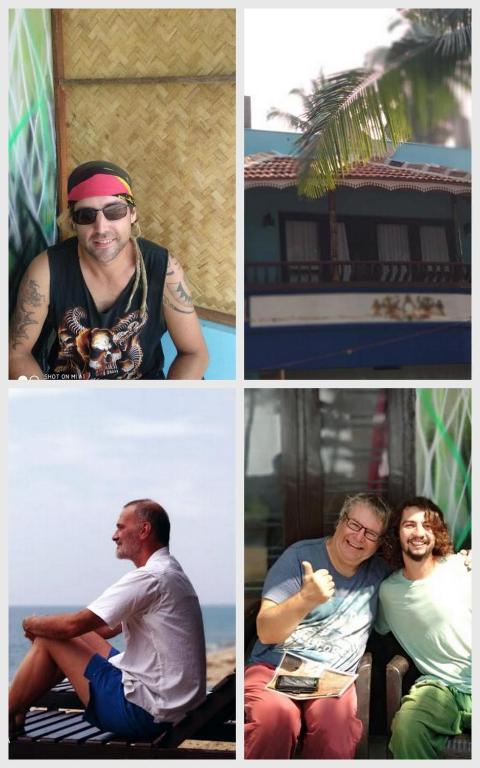 a group of four pictures of men and women at Cherai Ocean View Home in Cherai Beach