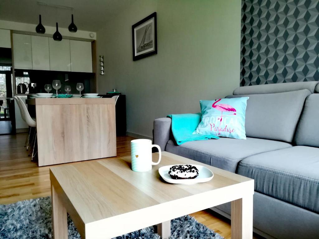 Kuchyňa alebo kuchynka v ubytovaní ApartMorze apartamenty Fregata