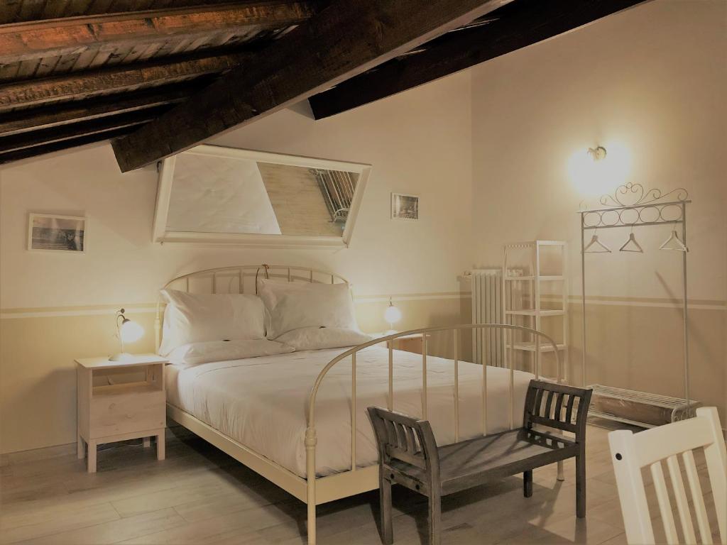 Posteľ alebo postele v izbe v ubytovaní Il Contado -room and breakfast-