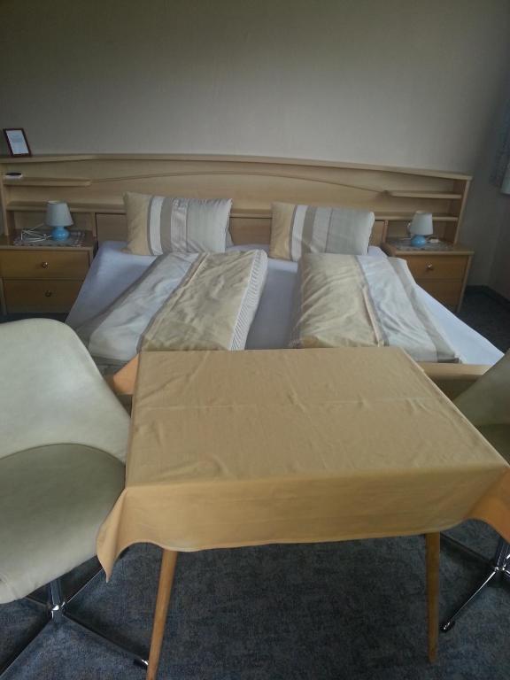 Postel nebo postele na pokoji v ubytování Haus Karwendelblick