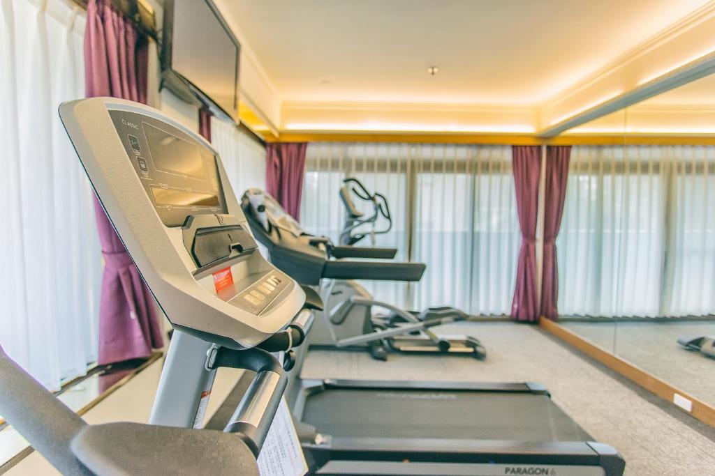Fitness centrum a/nebo fitness zařízení v ubytování Foung Jia Hotel