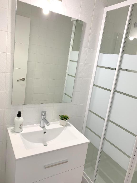 Kúpeľňa v ubytovaní Apartamento 1ª Linea de Mar -WIFI- Aire Acondicionado