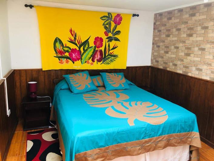 Postel nebo postele na pokoji v ubytování Hostal Vaihere