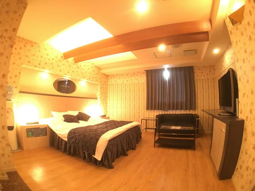 TV a/nebo společenská místnost v ubytování Hotel Orchid (Adult only)