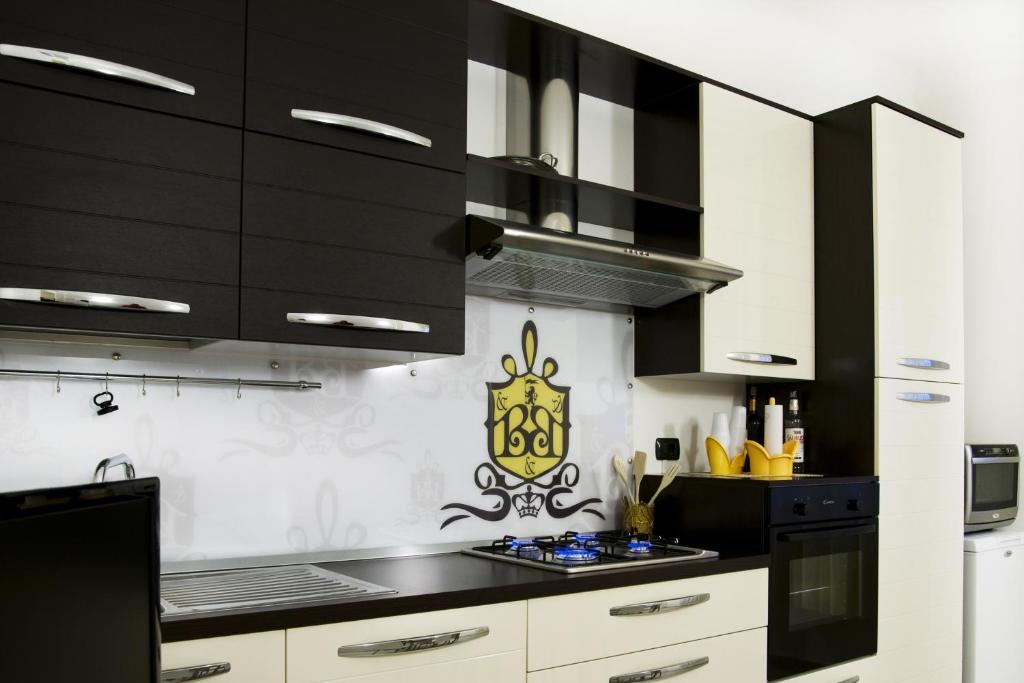 Kuchyň nebo kuchyňský kout v ubytování B&B Lepanto