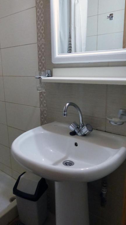 Koupelna v ubytování Kydonia Rooms