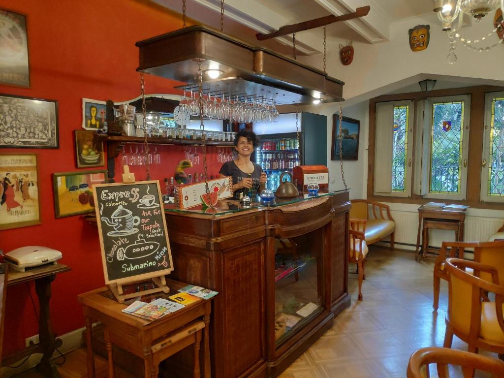 Lounge nebo bar v ubytování Hostal Rio Amazonas