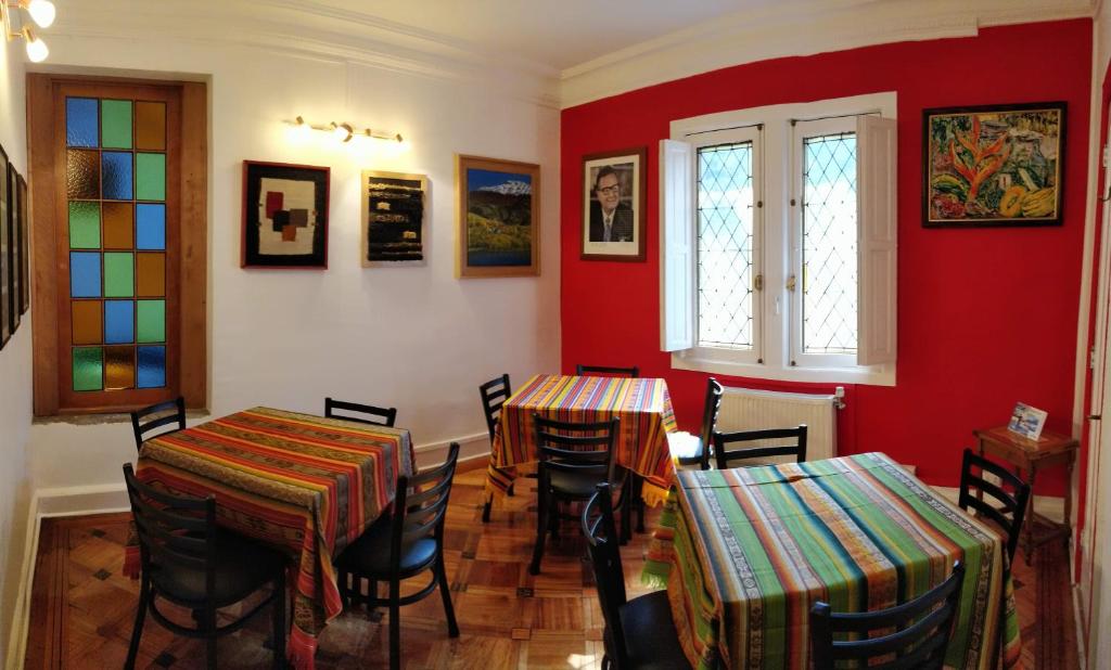 Posezení v ubytování Hostal Rio Amazonas