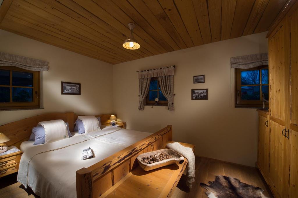 Postel nebo postele na pokoji v ubytování Bio Apartments Trnulja
