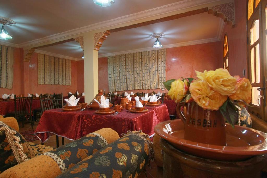 Posezení v ubytování Kasbah Imoula