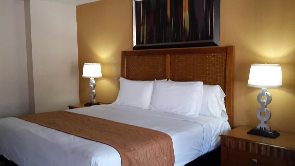 Postel nebo postele na pokoji v ubytování American Regency Inn