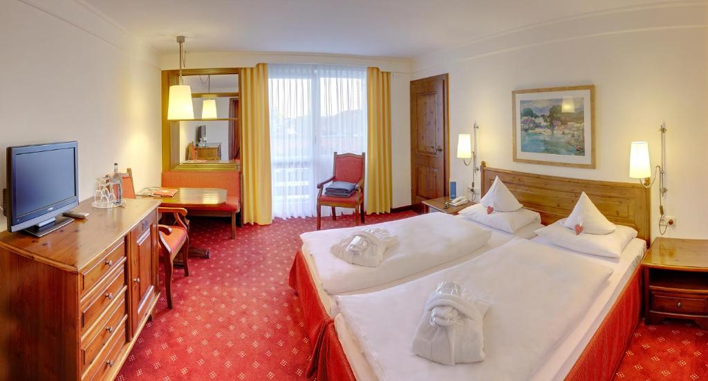 Postel nebo postele na pokoji v ubytování Fit Vital Aktiv Hotel DAS LUDWIG