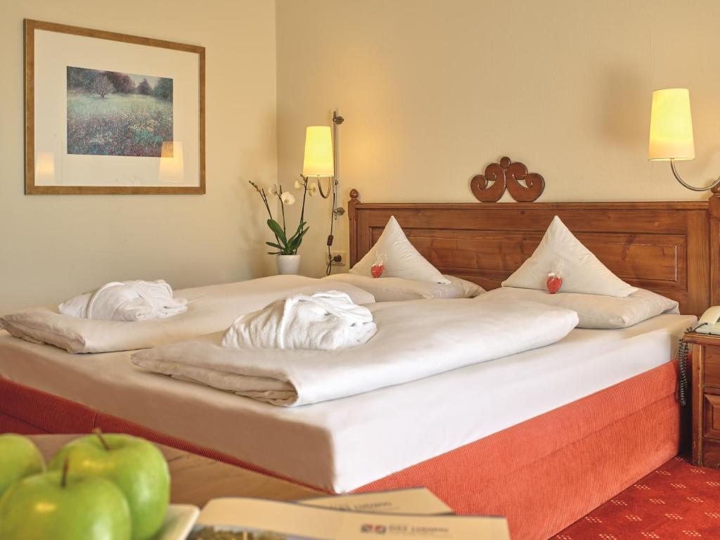 Postel nebo postele na pokoji v ubytování Fit Vital Aktiv Hotel DAS LUDWIG