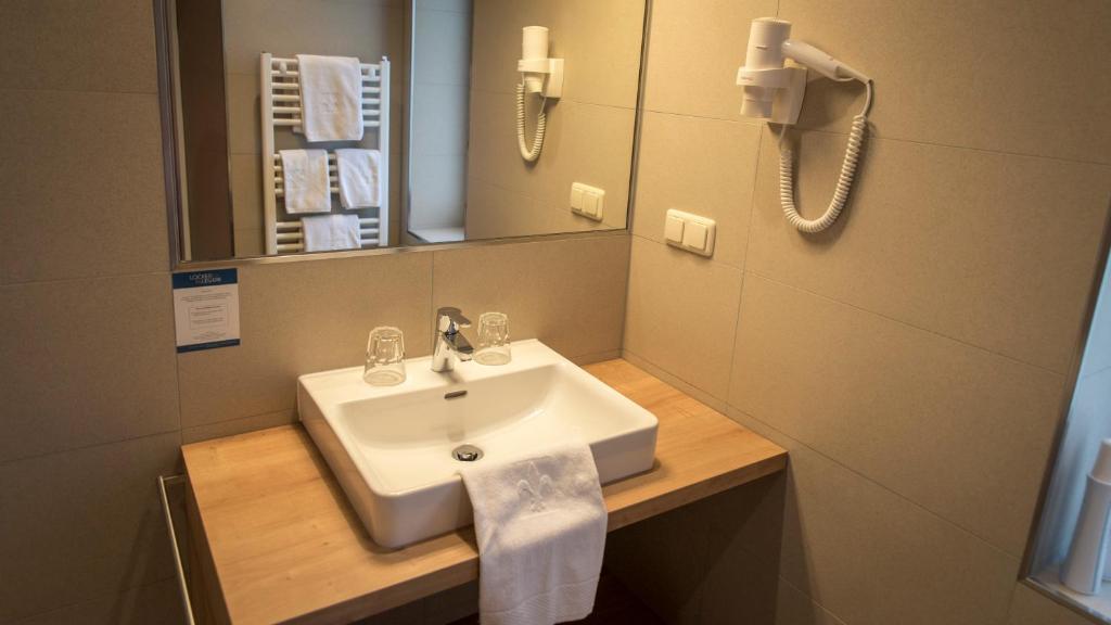 Koupelna v ubytování Hotel Locker & Legere