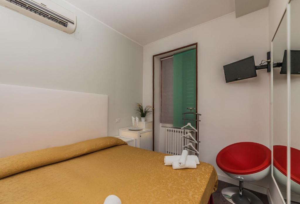 TV a/nebo společenská místnost v ubytování Albergo Della Corte