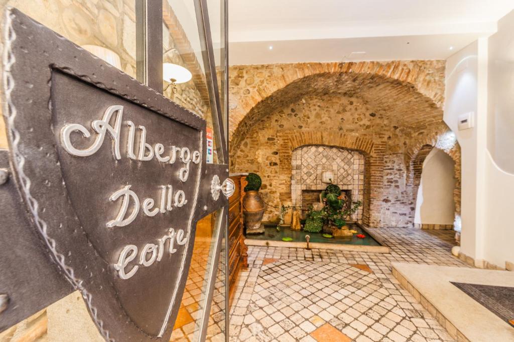 Certifikát, hodnocení, plakát nebo jiný dokument vystavený v ubytování Albergo Della Corte