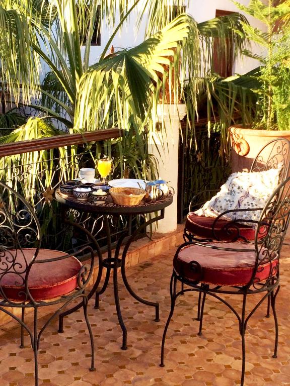 Zahrada ubytování Riad Fatinat Marrakech