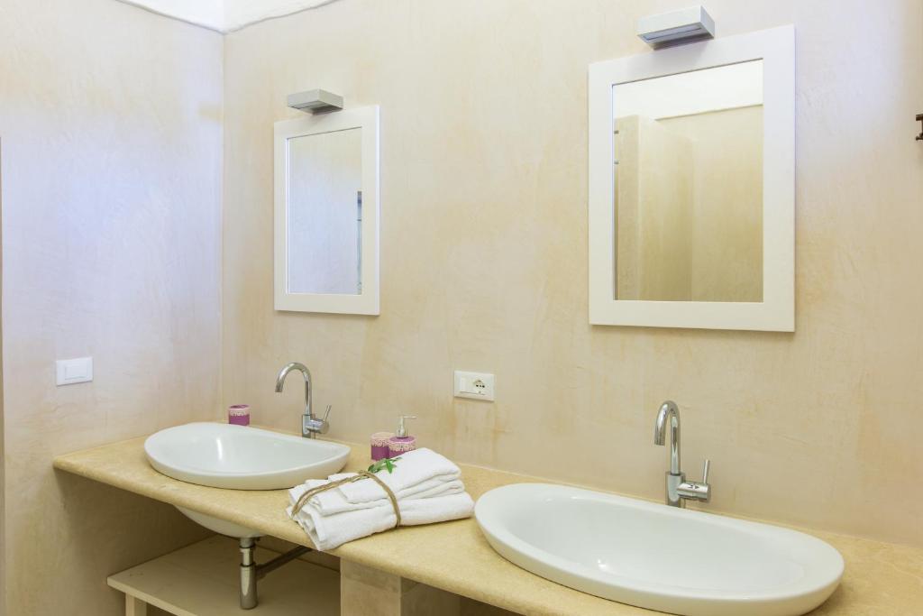 Koupelna v ubytování Masseria Castelluzzo