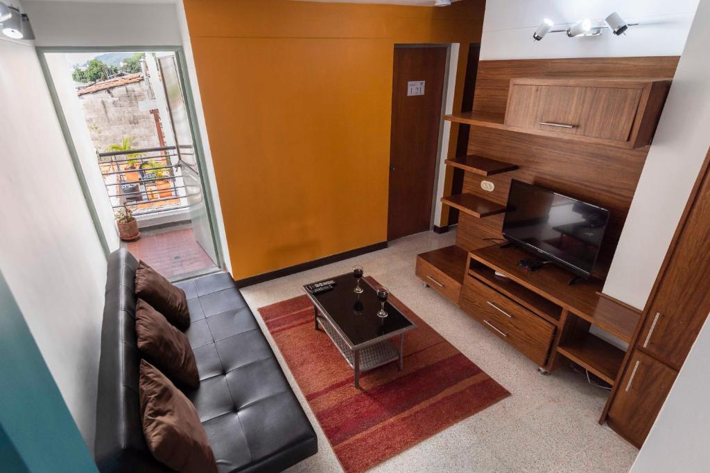 Posezení v ubytování Poblado Guest House