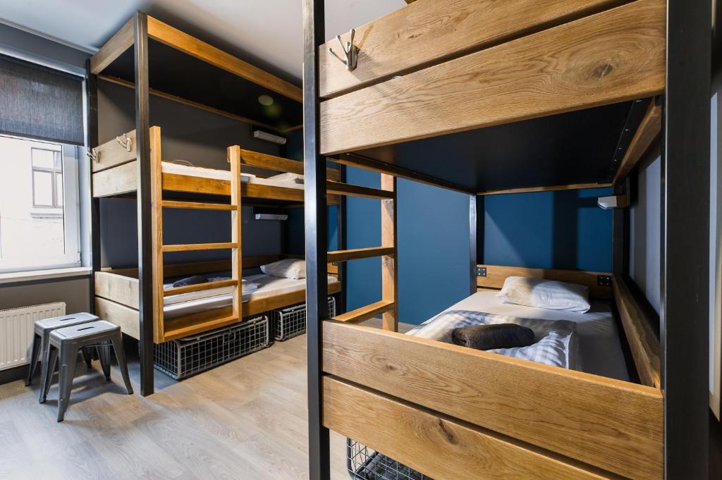 A bunk bed or bunk beds in a room at Wicked Weasel Hostel