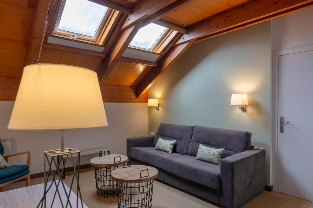 Zona de estar de Hotel & Spa Real Jaca