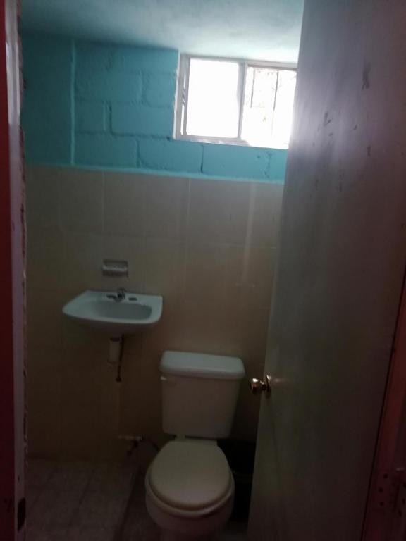 Koupelna v ubytování Cabanas chaac calakmul