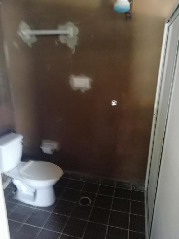 Koupelna v ubytování Cabanas chaac calakmul