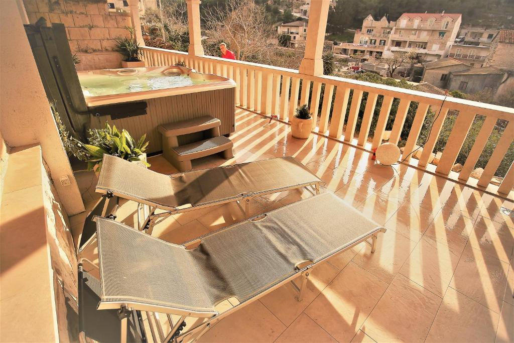 Balkón nebo terasa v ubytování Villa Libana