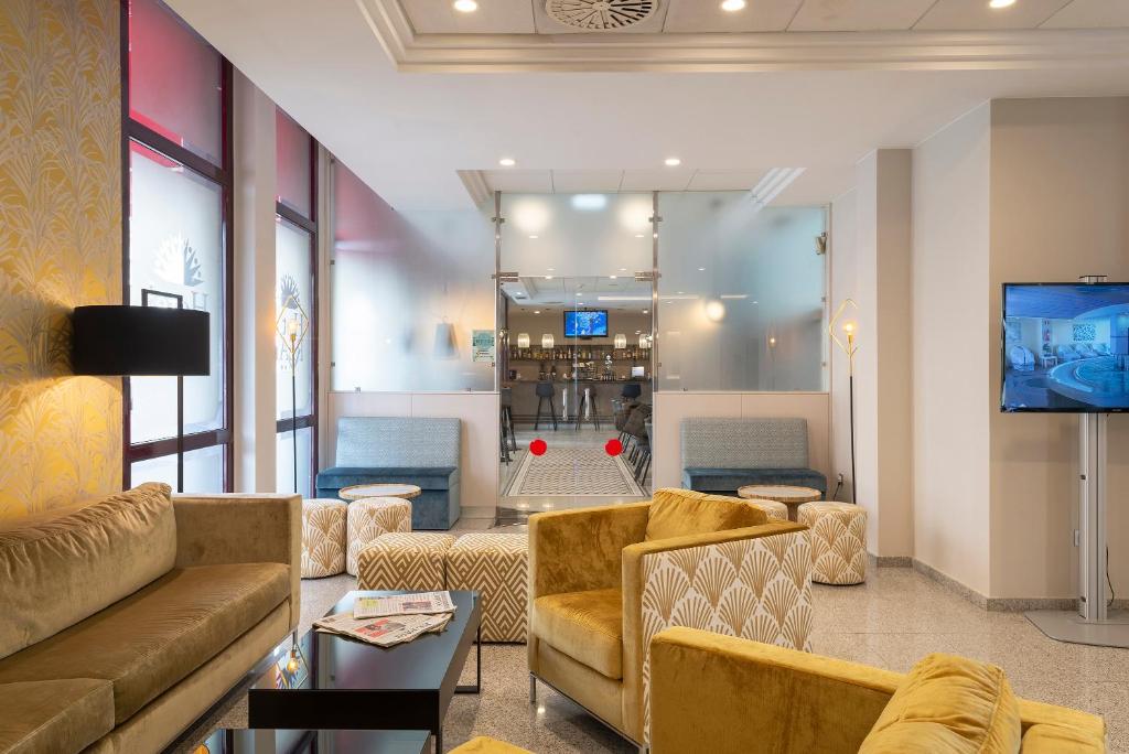 Zona de estar de Hotel & Spa Real Jaca