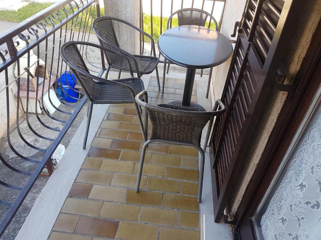 Balkón nebo terasa v ubytování Apartments Zova