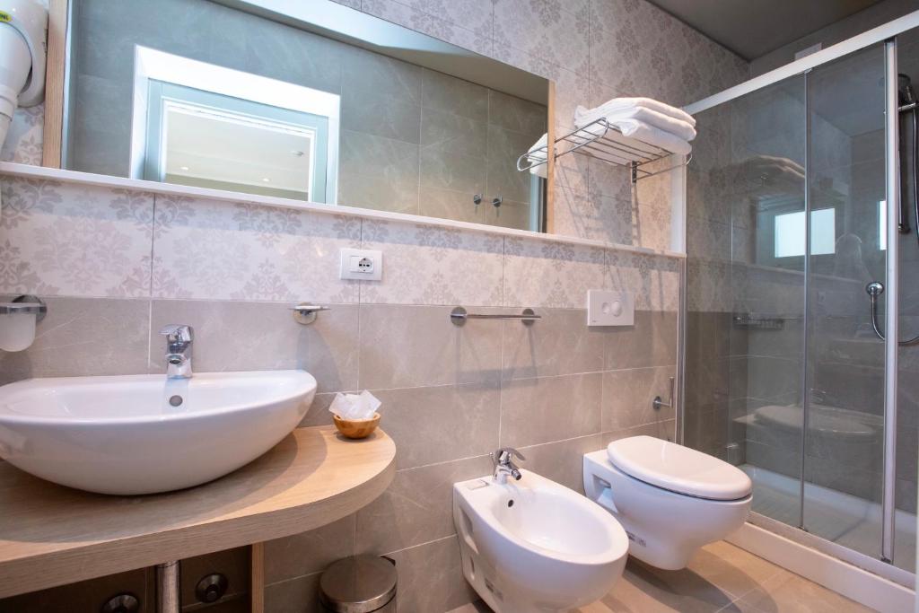 Koupelna v ubytování Hotel Liane Riccione