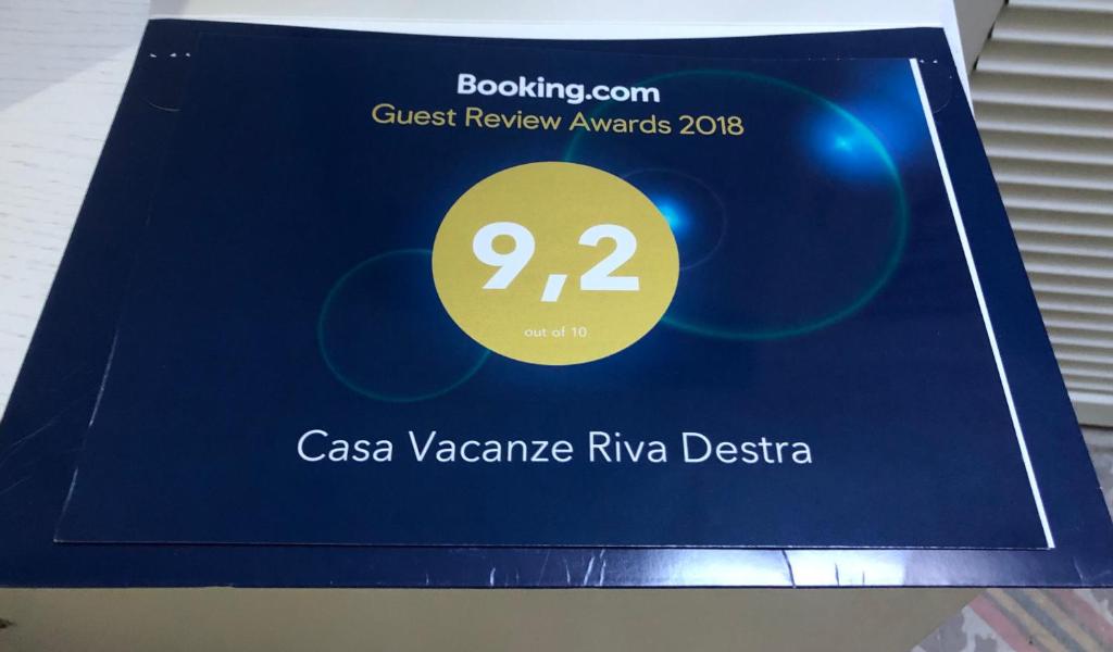 Certifikát, hodnocení, plakát nebo jiný dokument vystavený v ubytování Casa Vacanze Riva Destra