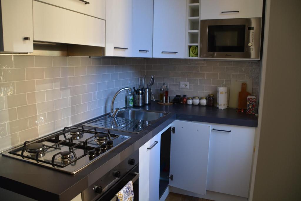 A kitchen or kitchenette at La Casetta del Flaminio a Roma Centro