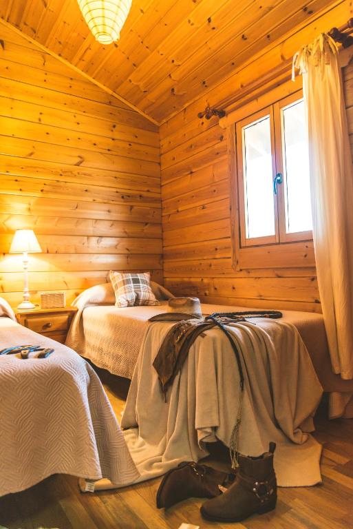 Cama o camas de una habitación en Camping Fort Bravo