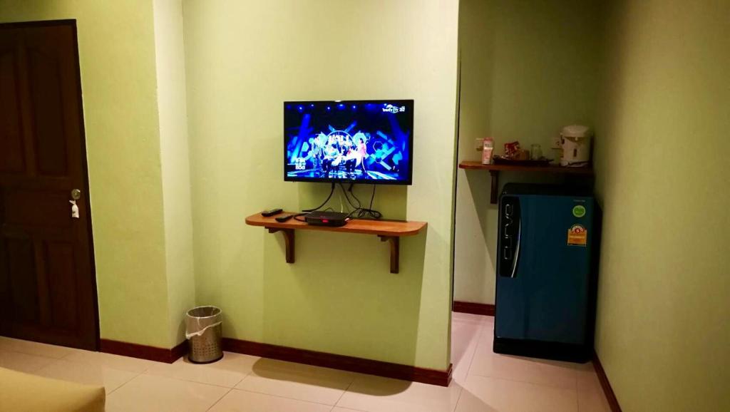 TV a/nebo společenská místnost v ubytování Pennapa Chalet