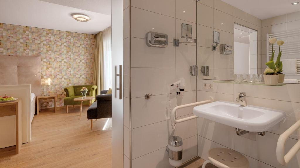 Koupelna v ubytování Hotel Moselauen