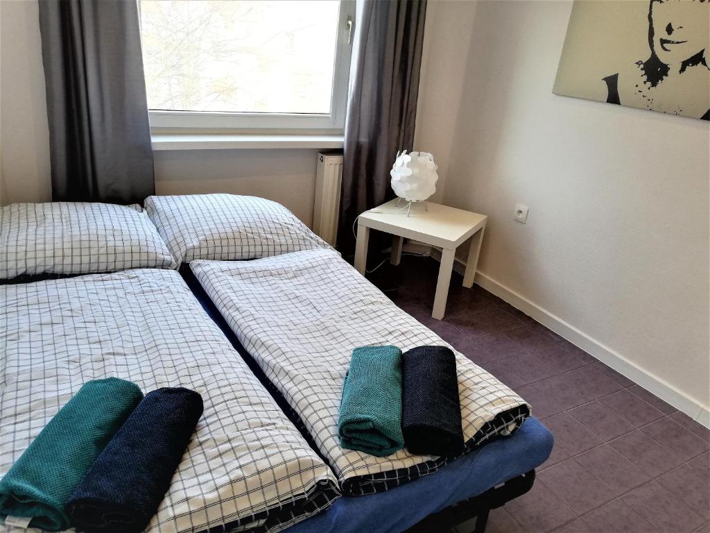 Posteľ alebo postele v izbe v ubytovaní Apartament Morski Integro