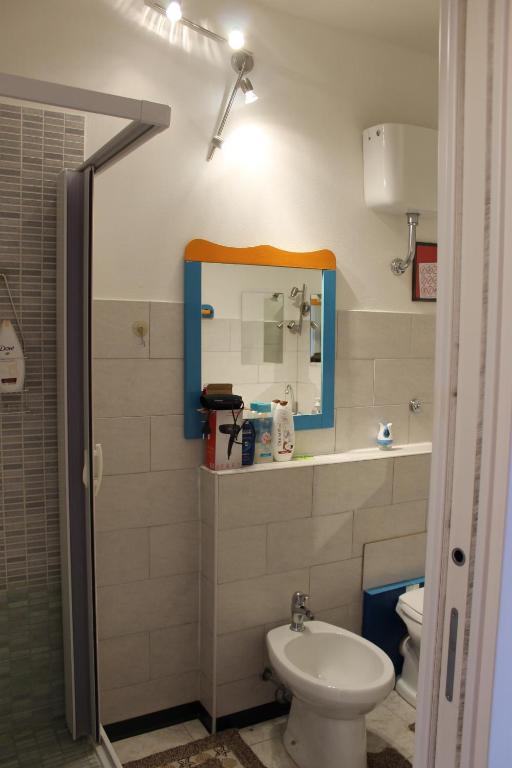 Koupelna v ubytování B&B Su Nuraghe