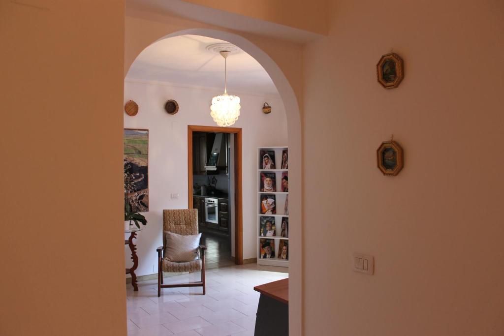 Posezení v ubytování B&B Su Nuraghe