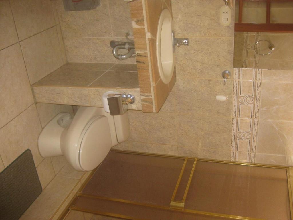 Koupelna v ubytování Hostal Camiluz