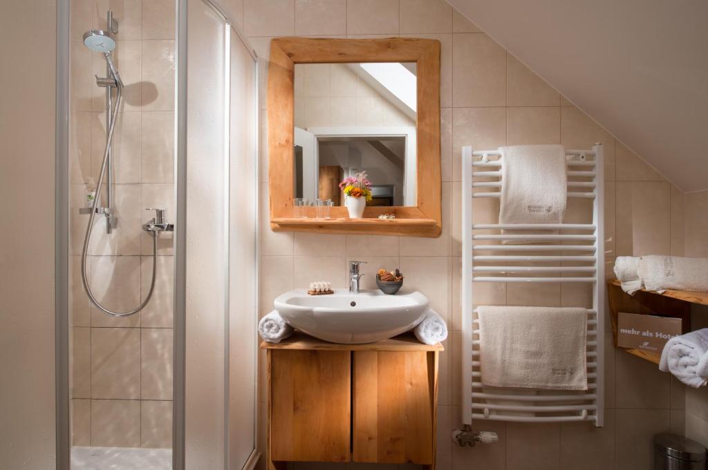 Koupelna v ubytování Bio Apartments Trnulja