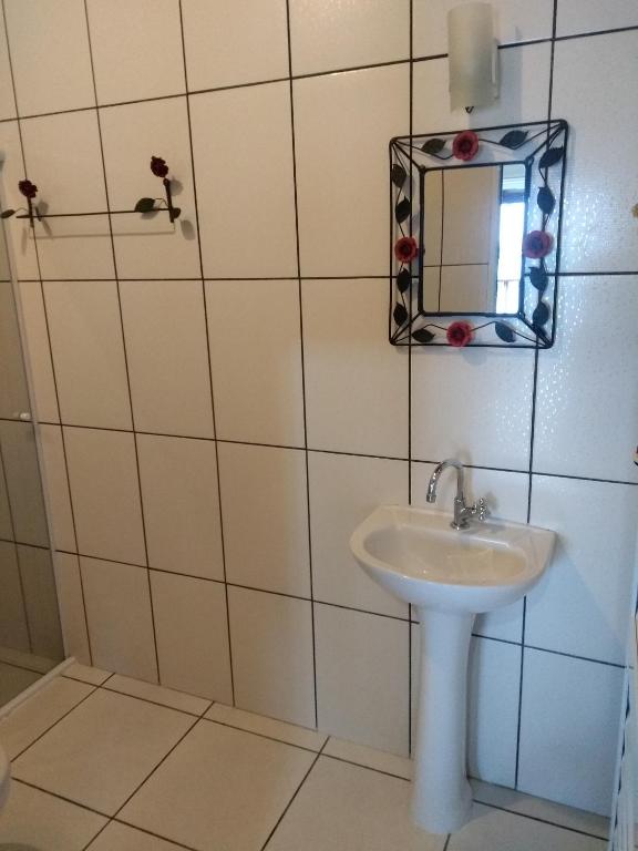 Koupelna v ubytování Espaço Indio Tupi