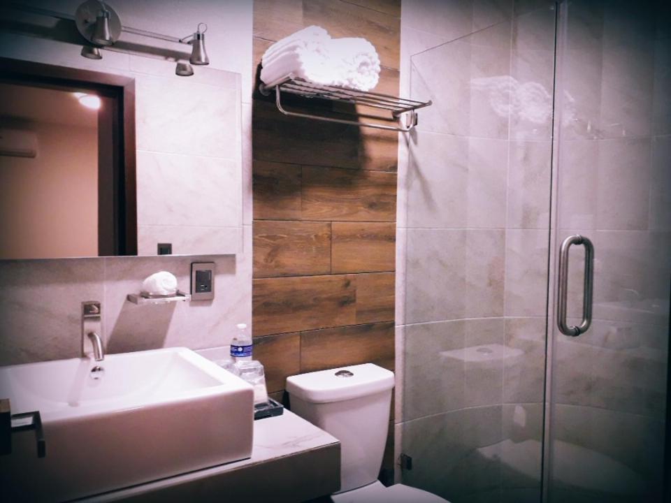 Koupelna v ubytování Hotel Corral Grande
