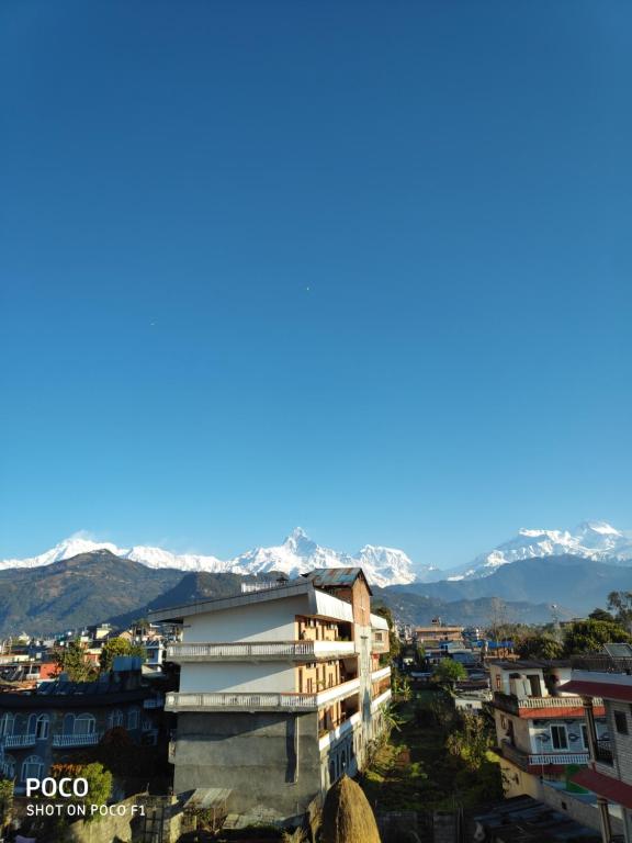 山景或在山林小屋看到的山景