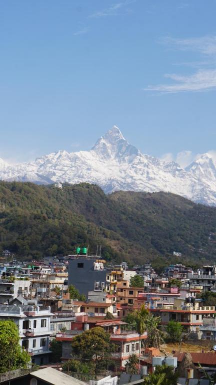 山景或在山林小屋看到的山景