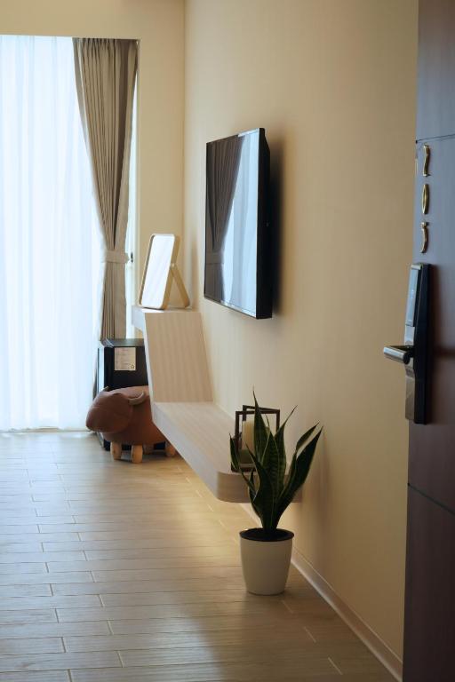 TV a/nebo společenská místnost v ubytování Little Piggy B&B